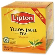 Lipton Yellow Label Tea Big Pack 150 Чай в пакетиках, 2 коробки по 75 пак =150 пакетиков