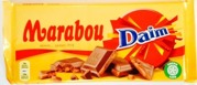 Marabou Daim. Молочный шоколад с кусочками карамели.