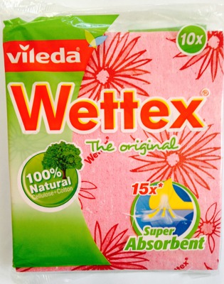 Vileda Wettex. Салфетки для уборки. Супервпитывающие. 10 шт