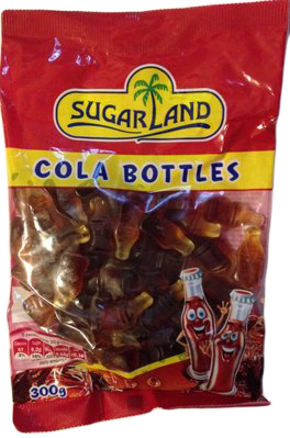 SugarLand Cola Bottles. Жевательные конфеты Кола