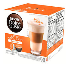 Nescafe Dolce Gusto Latte Macchiato Caramel. Кофе в капсулах