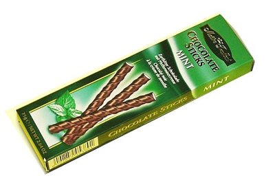 Maitre Truffout Chocolate Sticks MINT. Шоколадные палочки с мятной начинкой, 75 гр