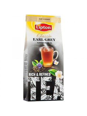 Lipton Earl Grey. Черный листовой чай ЛИПТОН с бергамотом. 150 гр