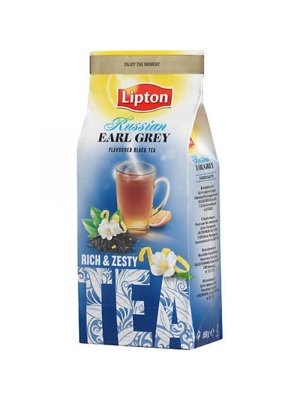 LIPTON Russian Earl Grey. Черный чай заварной бергамот и цитрус. 150 гр