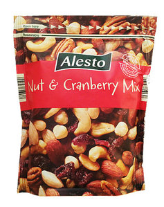 Alesto Nut and Cranberry Орехи с сушеной клюквой 200гр