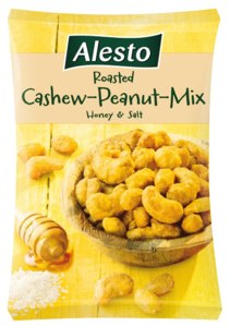 Alesto Cashew Peanut Mix Honey and Salt Соленые кешью и арахис в меде 200гр