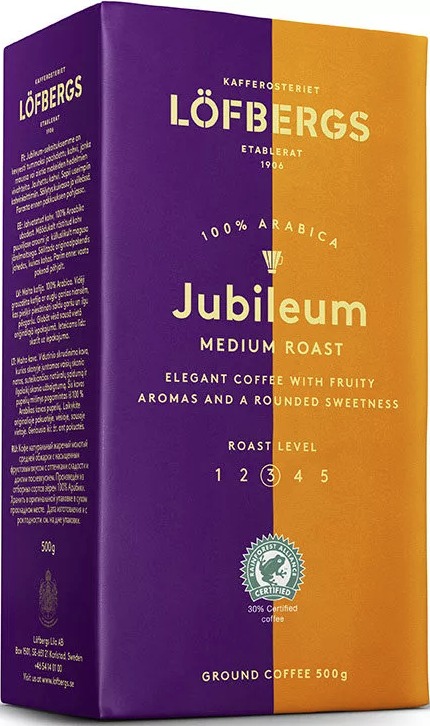 Lofbergs Jubileum Medium Молотый кофе 500 гр