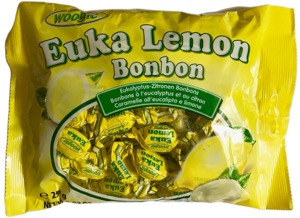 Euka Lemon Bonbons Леденцы со вкусом лимона и эвкалипта 250гр