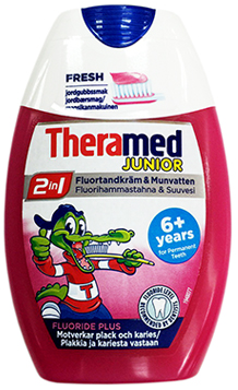 TheraMed 2in1 Junior 6+ Зубная паста и ополаскиватель 2в1