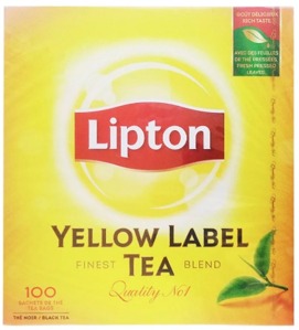 Lipton Yellow Label Черный чай в пакетиках 100пак