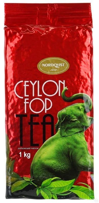 Nordqvist Ceylon FOP tea 1kg Высококачественный черный чай.