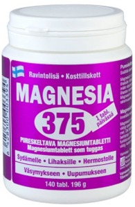 Magnesia 375 Витамины магний 140 таб