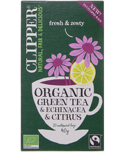 Clippers Organic Green Tea Echinacea & Citrus Органический зеленый чай с эхинацеей и лимоном