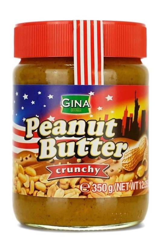 Gina Peanut Butter crunchy Арахисовая паста с кусочками орехов 350г