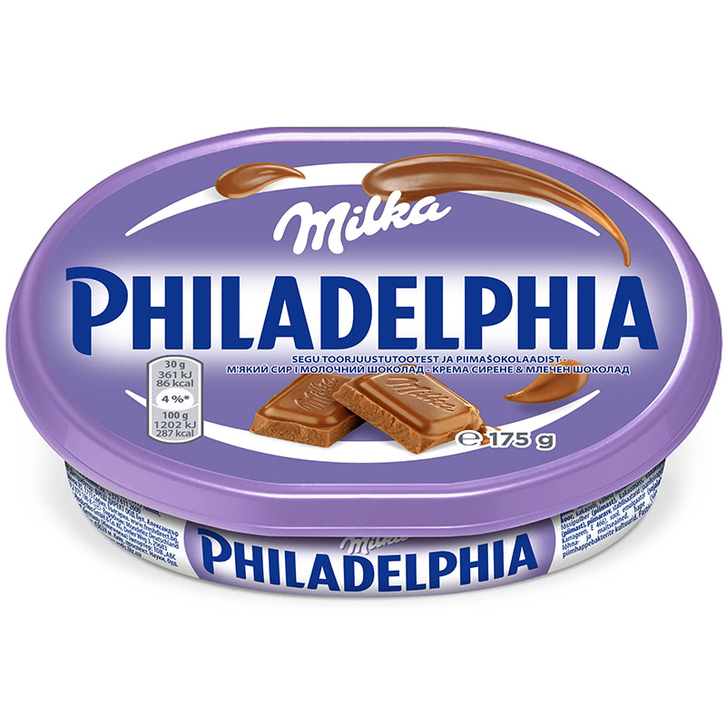 Philadelphia Milka Мягкий шоколадный сливочный сыр 175 гр