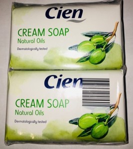 Cien Cream Soap Natural Oils, 2*150 gr Мыло оливковое