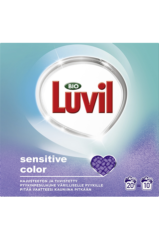 Bio Luvil Sensitive Color Порошок для стирки цветного белья для чувствительной кожи 750гр