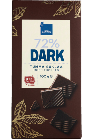 Rainbow Dark 72 % tumma suklaa Темный шоколад 100 g