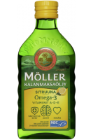 Рыбий жир Moller Kalanmaksaoljy 250 ml с лимоном