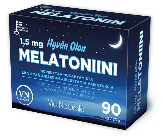 Hyvan Olon Melatoniini Мелатонин 1.5mg 90табл