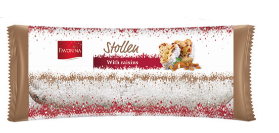 Favorina Mini Stollen Raisins Мини штоллен с изюмом и марципаном 200гр