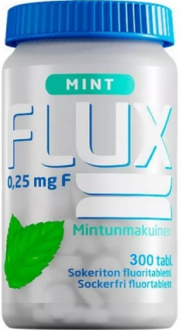 Flux Mint Фтор в таблетках вкус мята 0,25мг 300шт