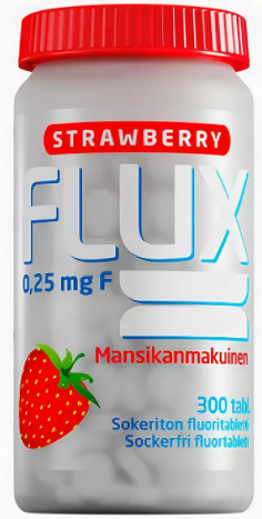 Flux Strawberry Фтор в таблетках 0,25мг 300шт