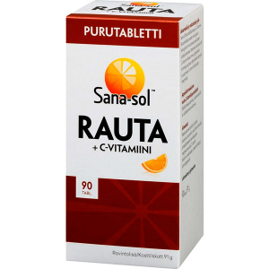 Sana-sol Rauta + Vitamin C Железо с витамином С со вкусом апельсина 150 табл