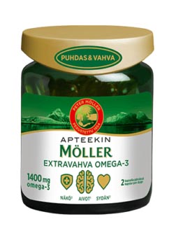 Moller extra Vahva strength Omega-3 Омега3 рыбий жир усиленная формула 76таб