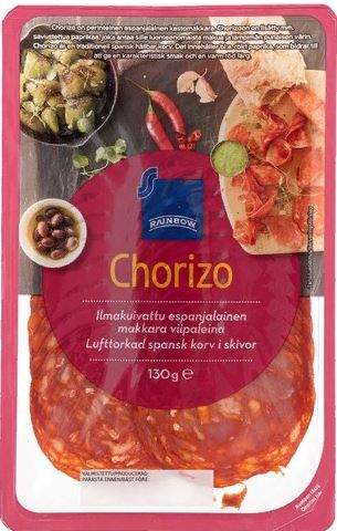 Rainbow Chorizo Колбаса чоризо в нарезке 130гр