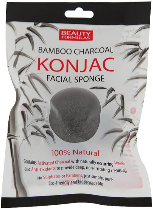 Charcoal Konjac Sponge Губка для лица с древесным углем