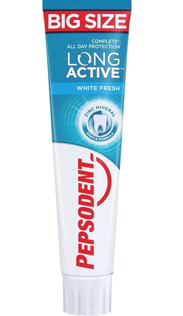 Pepsodent Toothpaste Long Active White Fresh Зубная паста длительной защиты 125мл