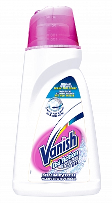 Vanish Oxi Action Crystal White Gel. Пятновыводитель для белого белья. 1 литр