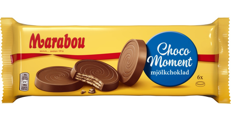 Marabou Choco Moment Вафли в шоколаде 180гр