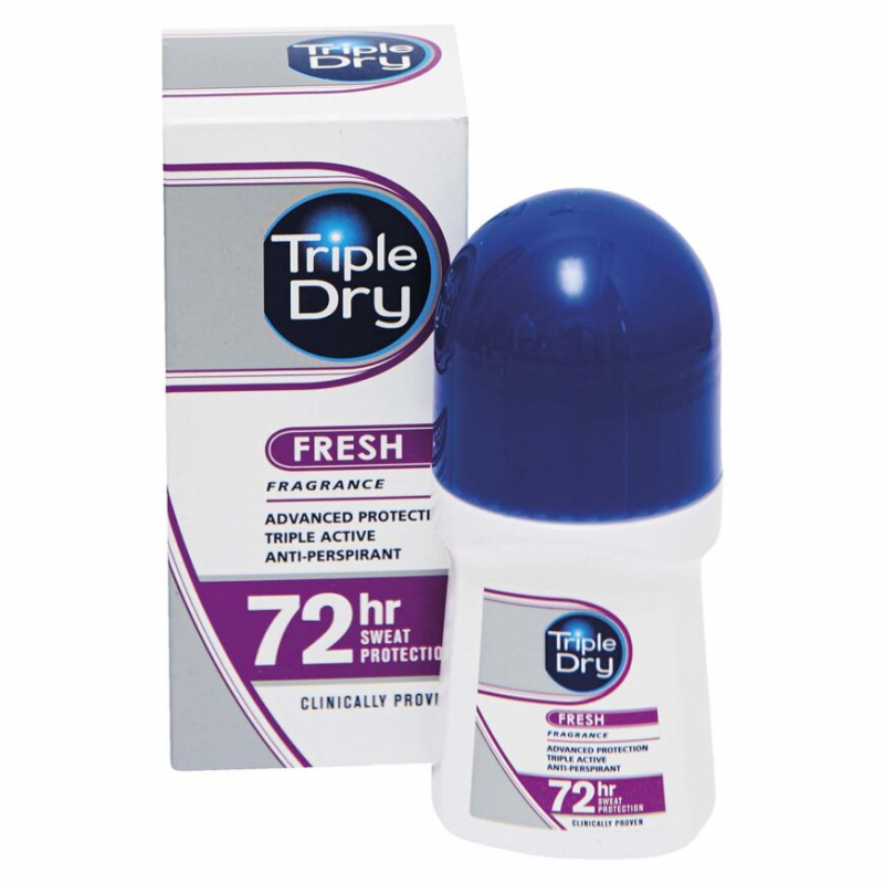 Triple dry fresh roll-on Роликовый антиперспирант защита 72 часа 50мл