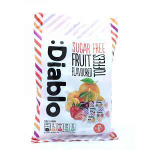 Diablo Fruit Toffees Sweet Sugar Free Фруктовые конфеты без сахара 75гр