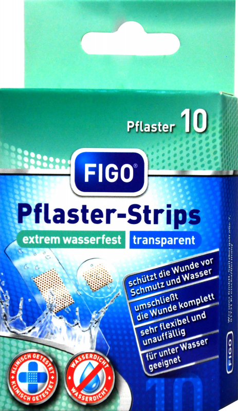 Figo plaster Водонепроницаемые прозрачные пластыри 10шт