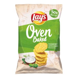 Чипсы Lays Oven Baked со вкусом йогурта и пряностей 110гр