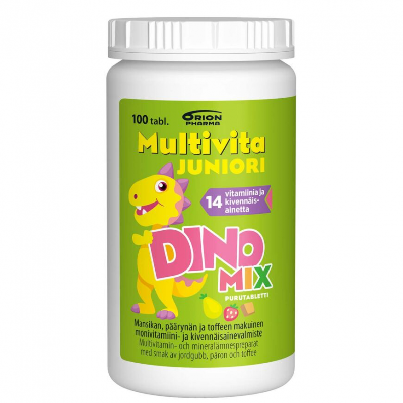 MULTIVITA JUNIOR DINO MIX МУЛЬТИВИТАМИН 100таб