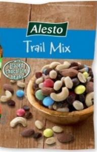 Alesto Trail Mix смесь орехов с изюмом и шоколадом 250 гр