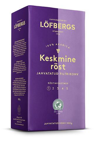 Lofbergs Keskmine Rost Кофе молотый 500гр