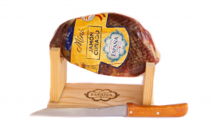 Espana Jamon Curado Хамон 1 кг в подарочной упаковке с доской и ножом